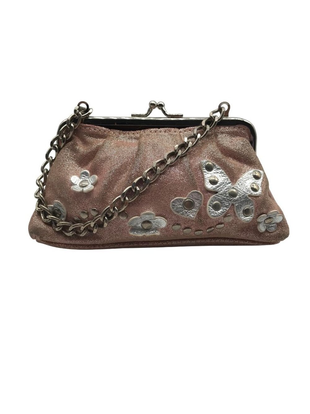 Rafe New York Pink Mini Floral Convertible Clutch